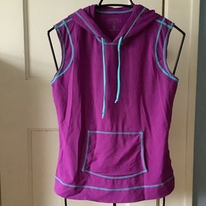 Athleta Sleeveless Rash Guard Hoodie
